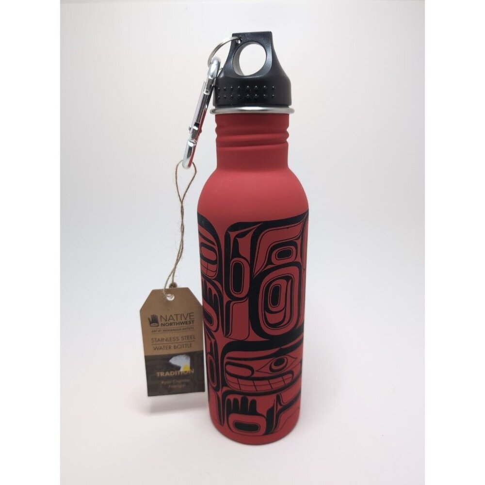 Native Northwest 25oz Water Bottle "TRADITION" by Ryan Cranmer, Namgis Artist